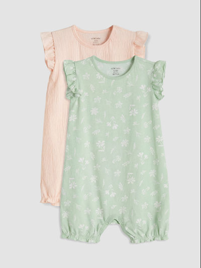 Printed Bodysuit Two-Pack