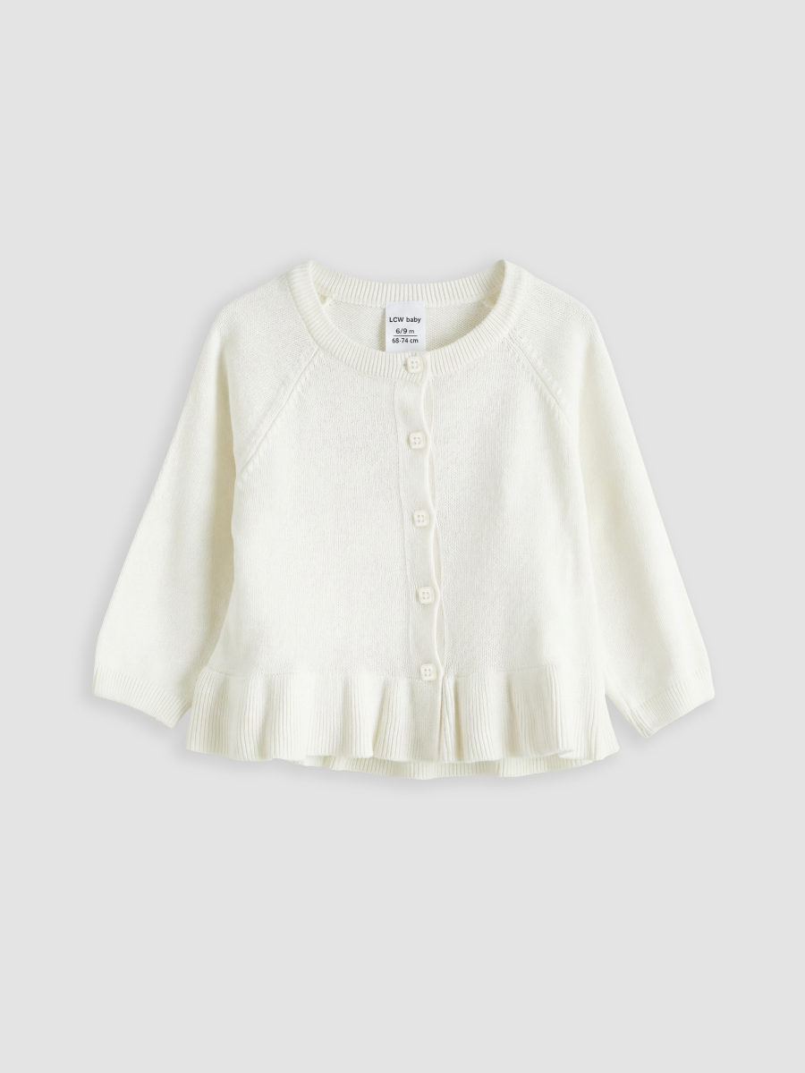 Crew Neck Knit Cardigan