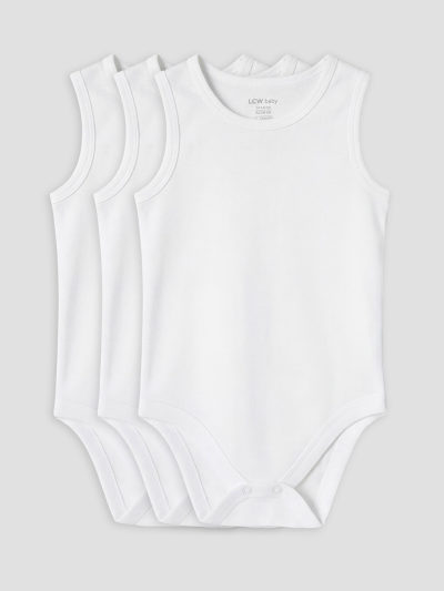 Crew Neck Snap Bodysuit 3-Pack