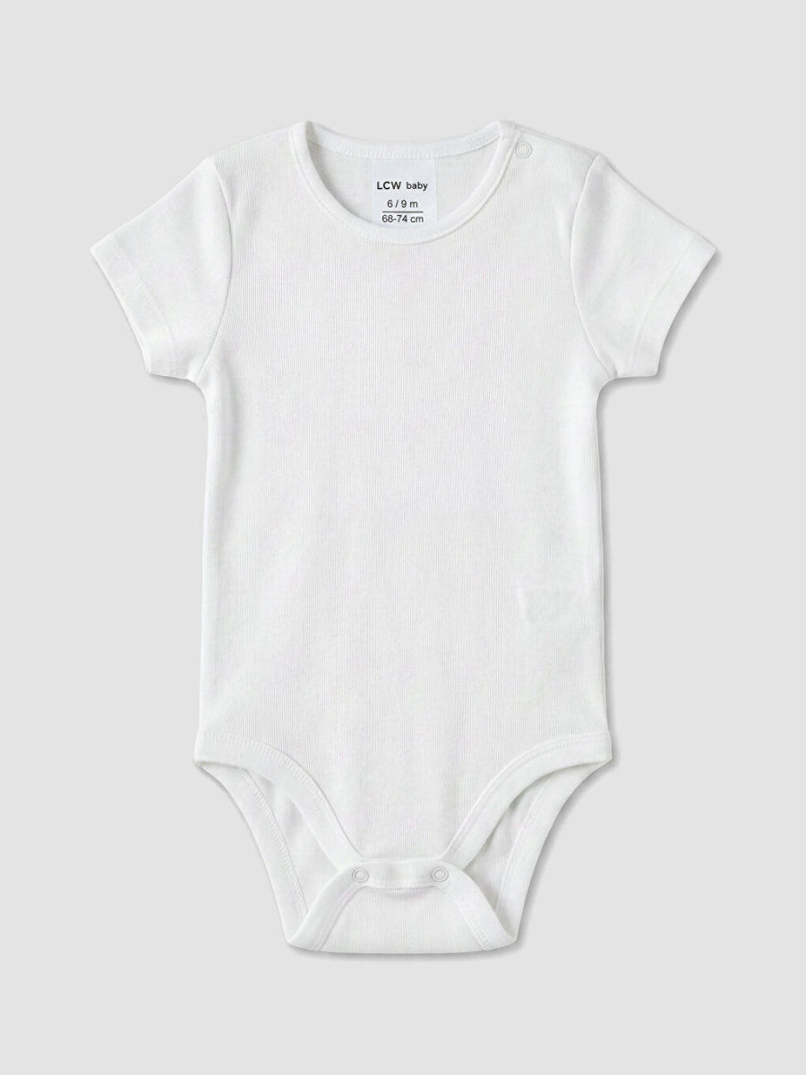 Crew Neck Snap Bodysuit 3-Pack