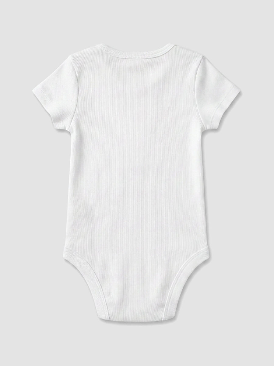 Crew Neck Snap Bodysuit 3-Pack