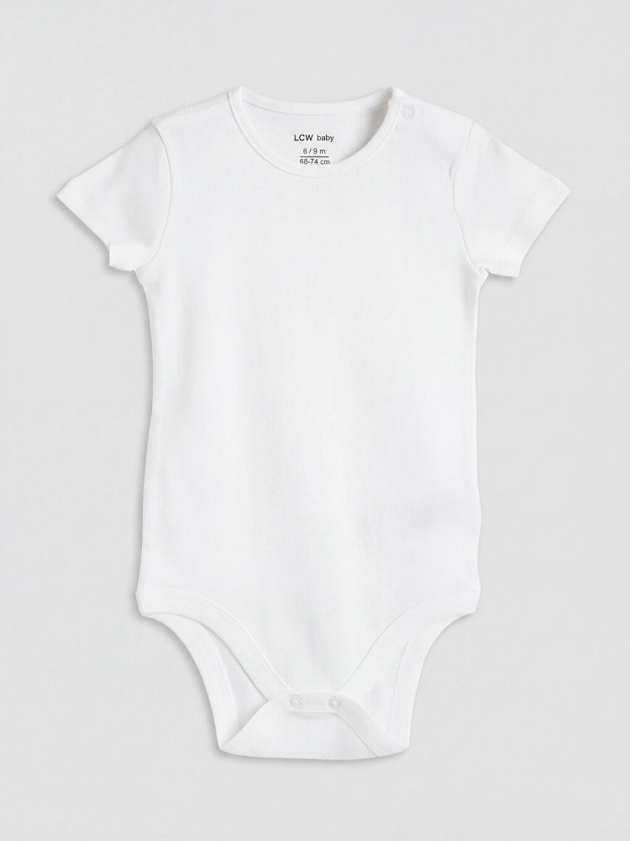 Crew Neck Snap Bodysuit 3-Pack