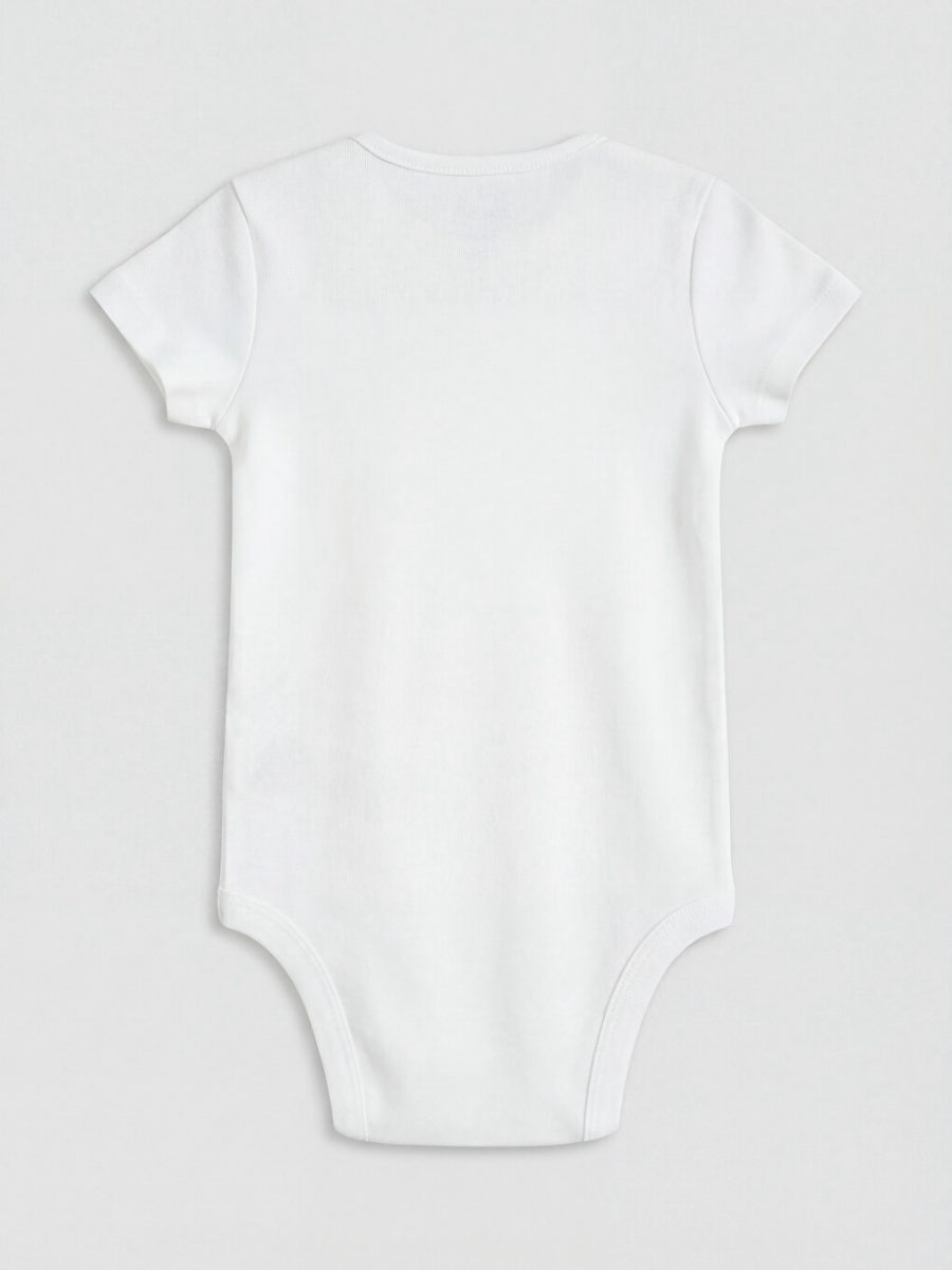 Crew Neck Snap Bodysuit 3-Pack