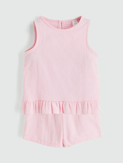 Crew Neck Blouse and Shorts