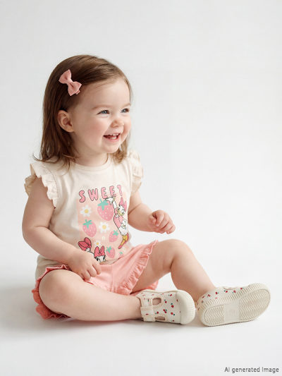 Daisy Duck Print Blouse and Shorts