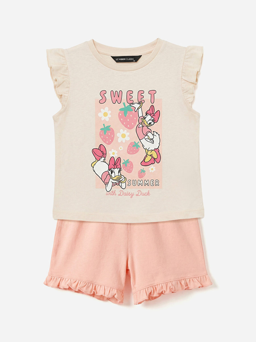 Daisy Duck Print Blouse and Shorts