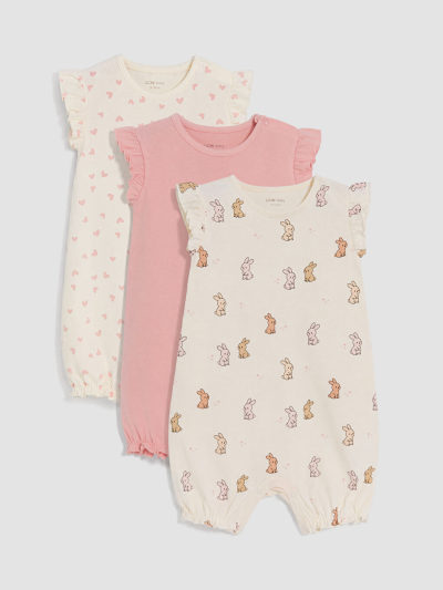 Patterned Bodysuit Three-Pack