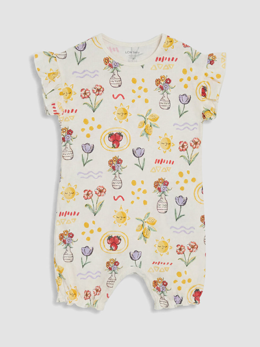 Ruffled Printed Bodysuit Two-Pack