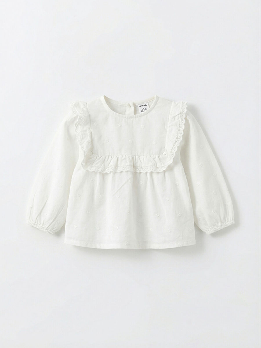 Ruffled Gabardine Blouse and Pants