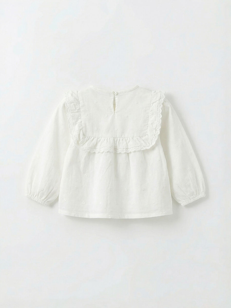 Ruffled Gabardine Blouse and Pants