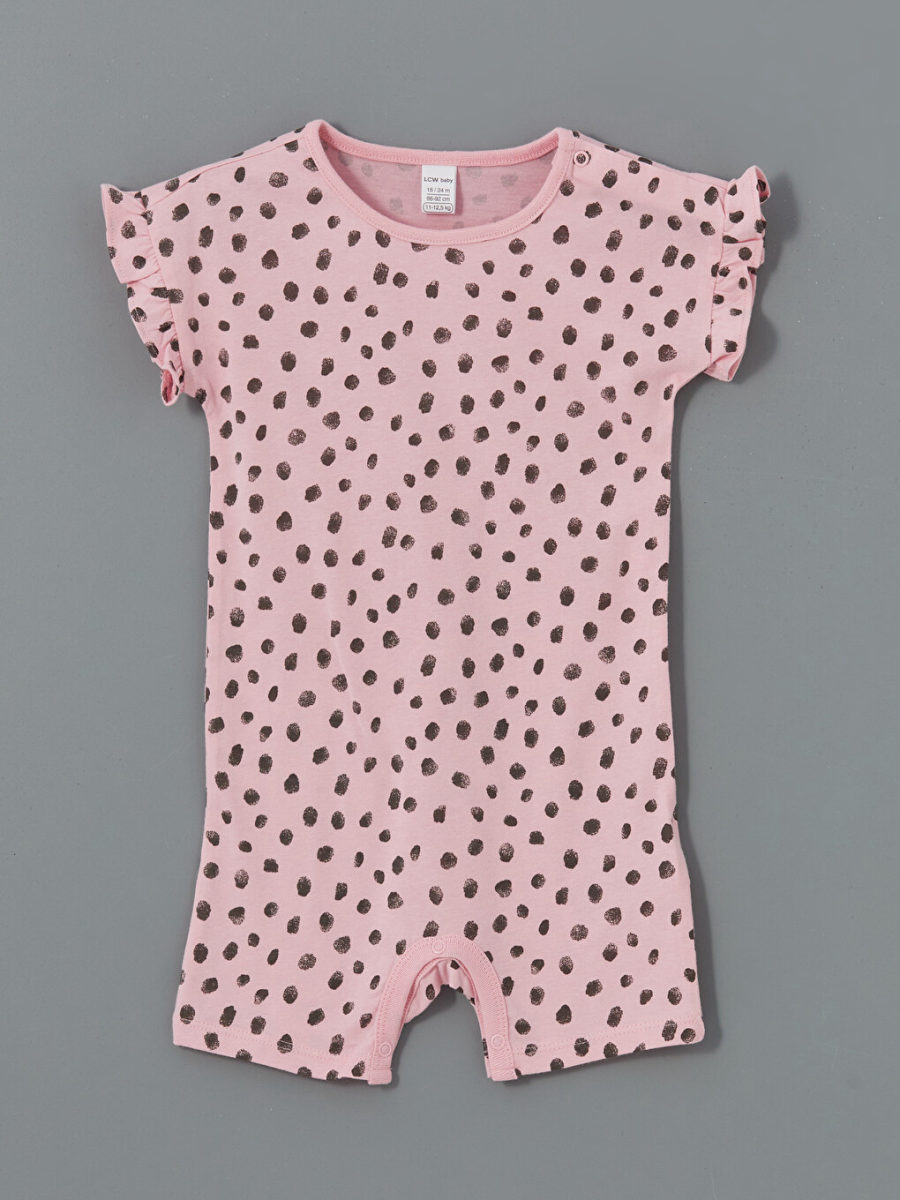 Ruffled Snap-Closure Bodysuit Two-Piece Set