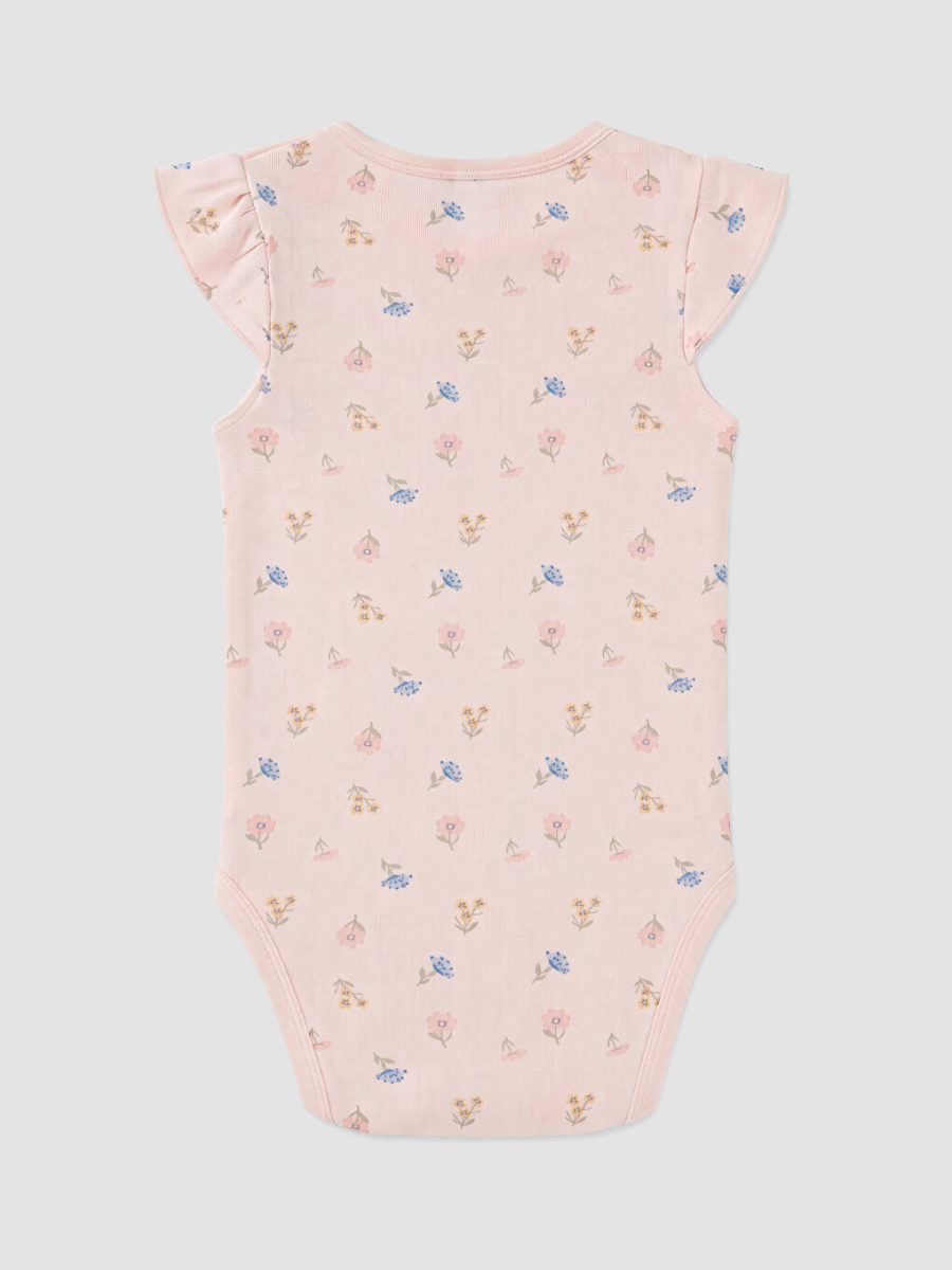 Floral Print Two-Piece Set - Light Pink