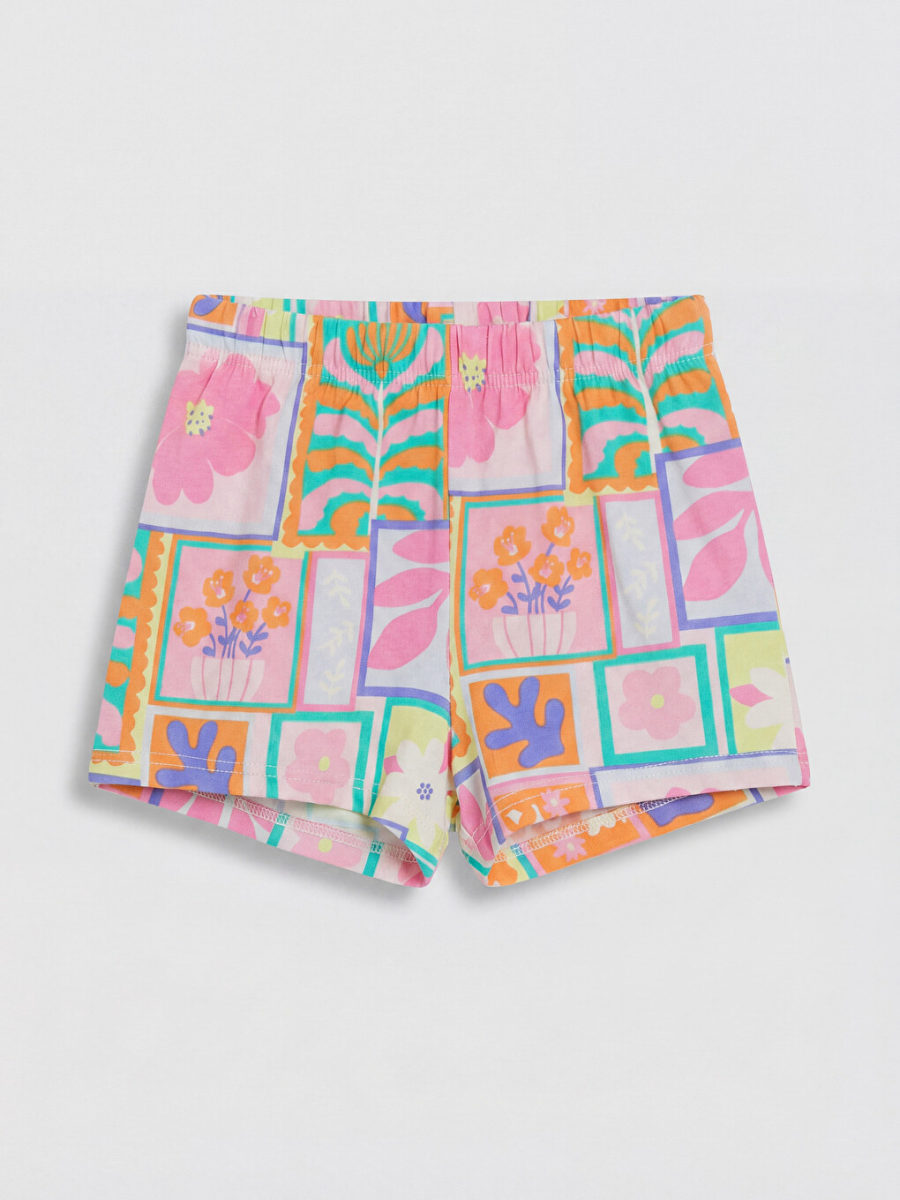 Floral Print T-Shirt and Short Set