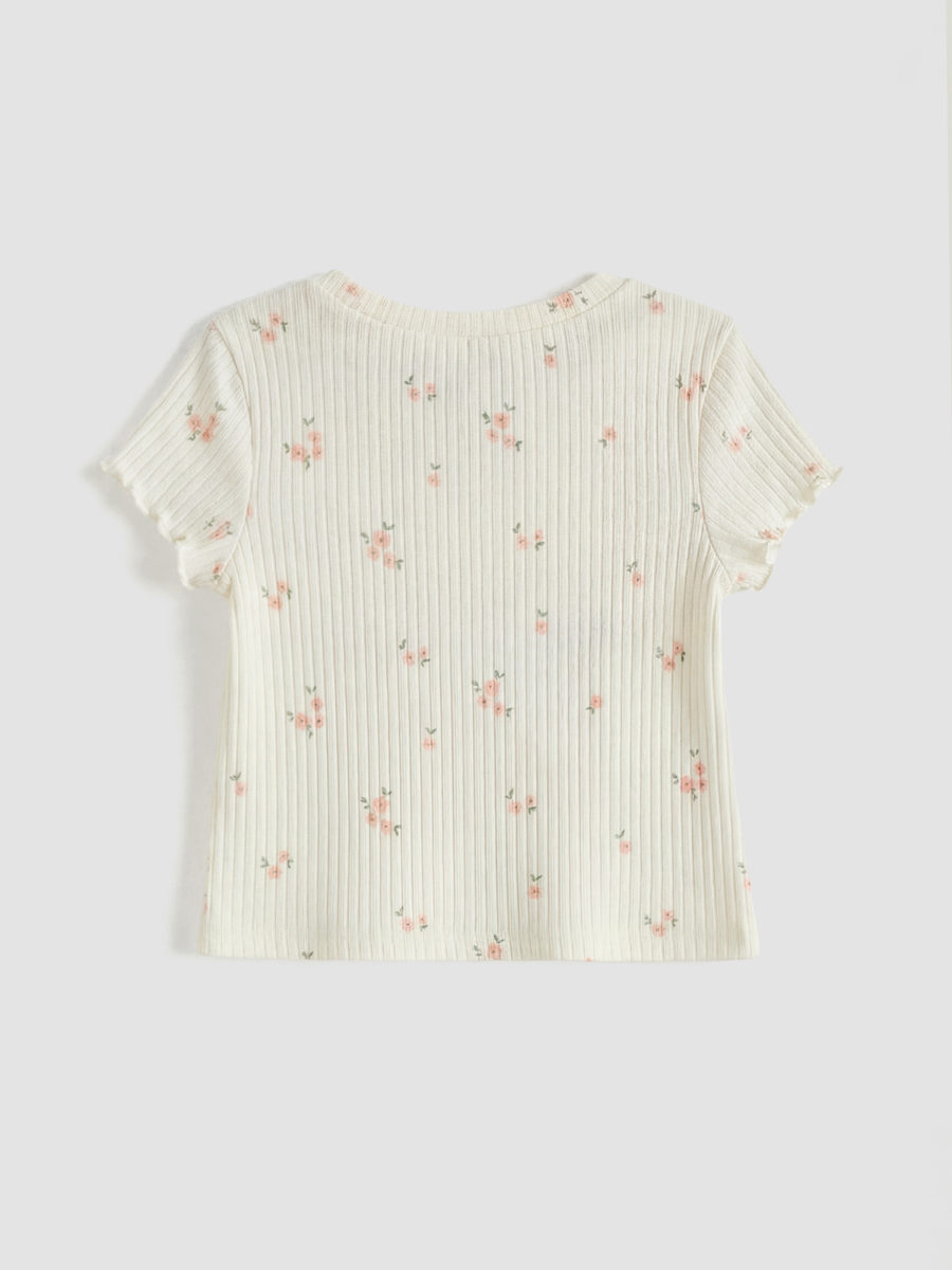 Floral Pattern Shorts and Top
