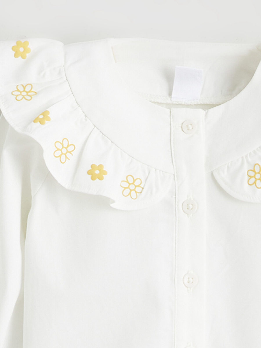 Floral Shirt and Leggings - Yellow
