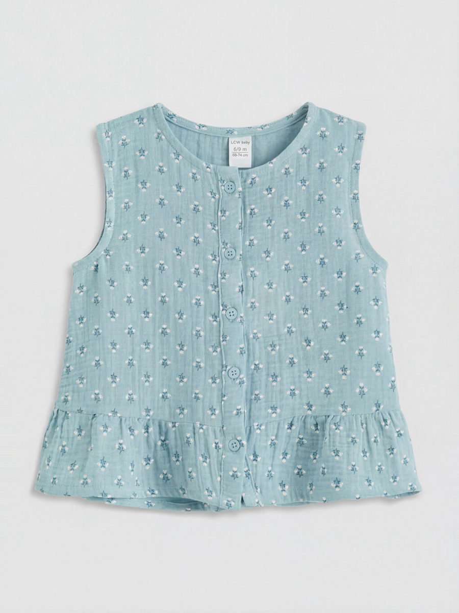 Floral Muslin Shirt and Shorts
