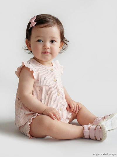 Floral Short Set - Light Pink