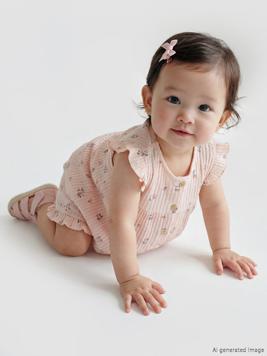 Floral Short Set - Light Pink