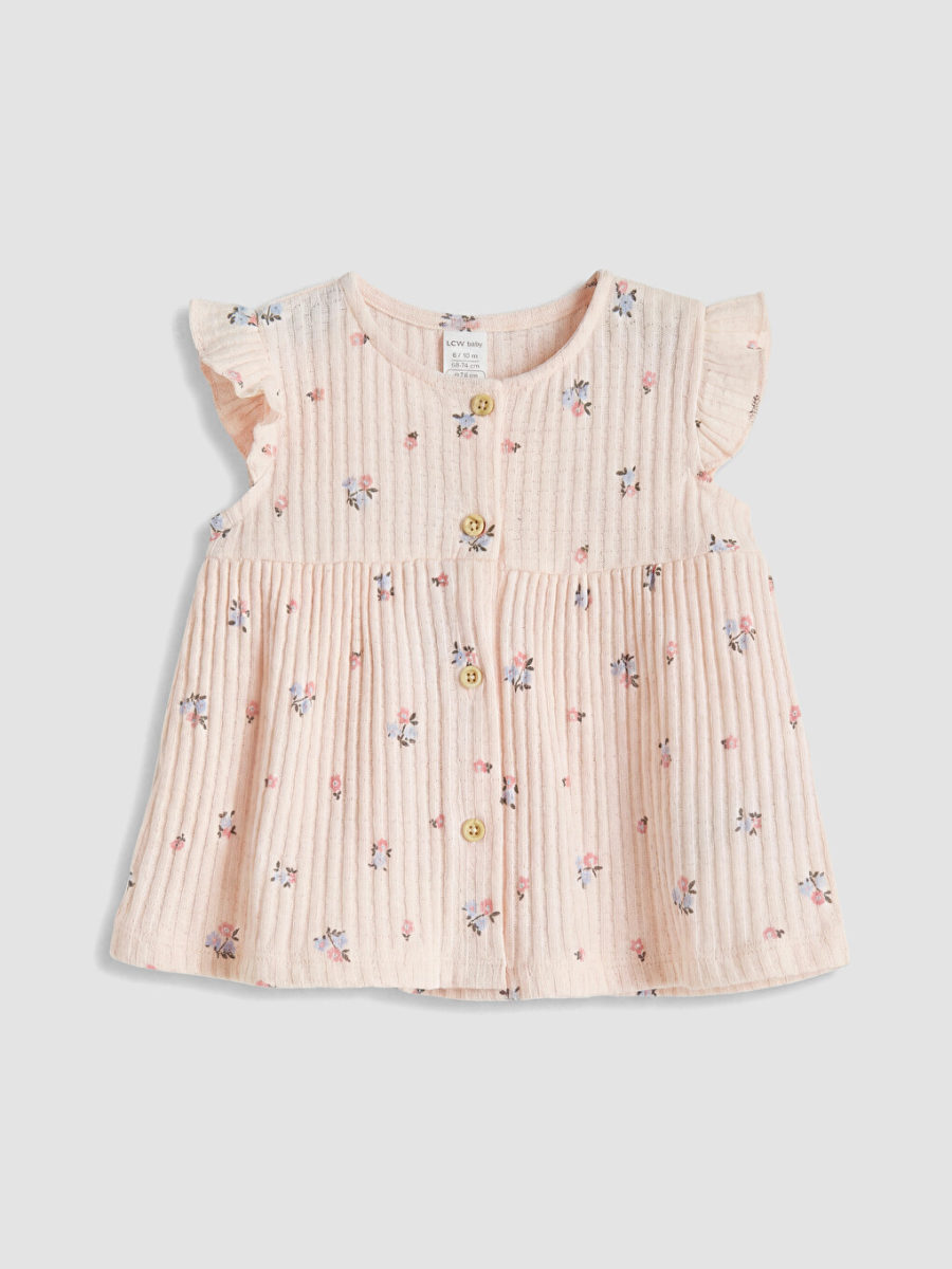 Floral Short Set - Light Pink