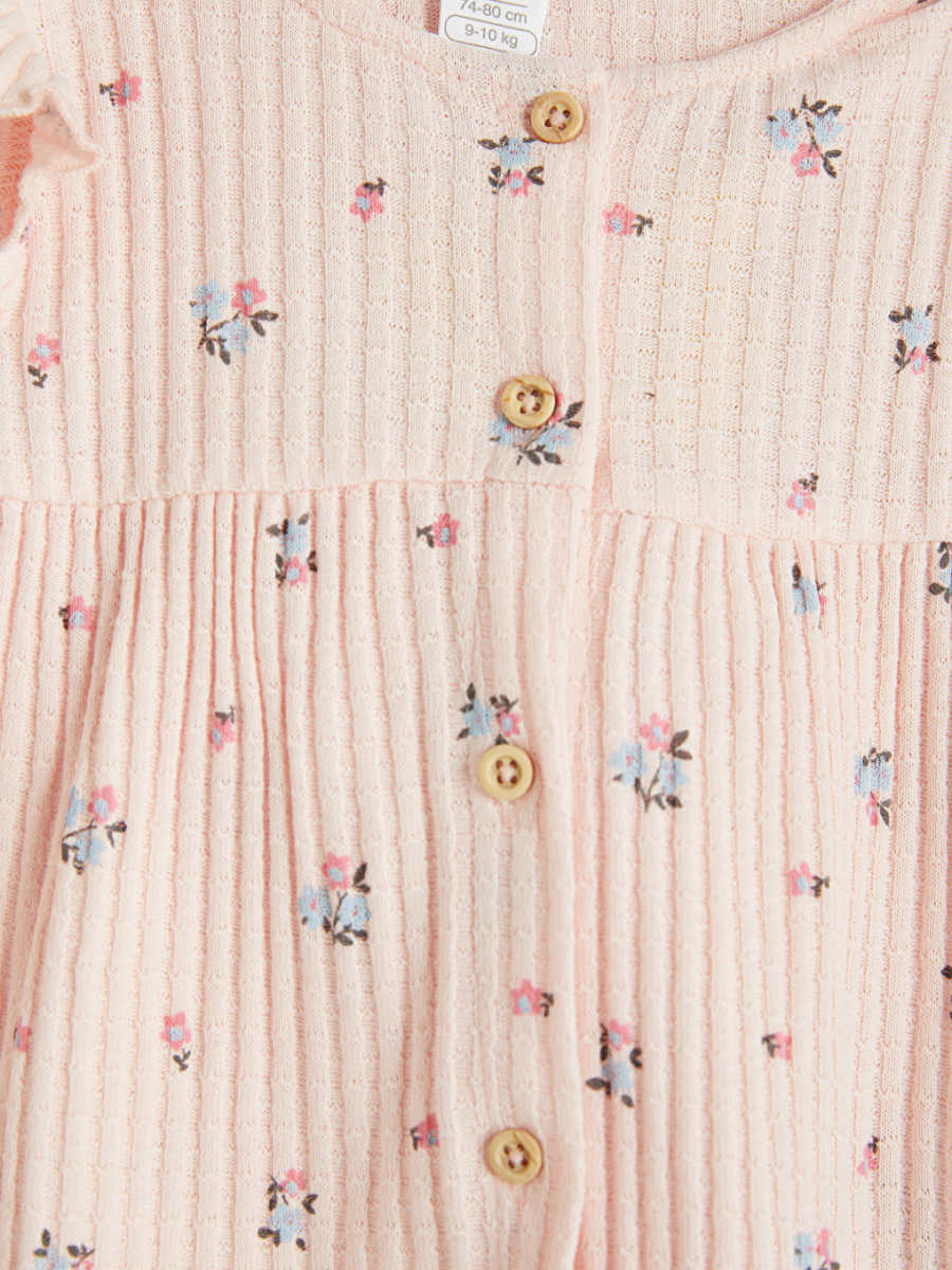 Floral Short Set - Light Pink