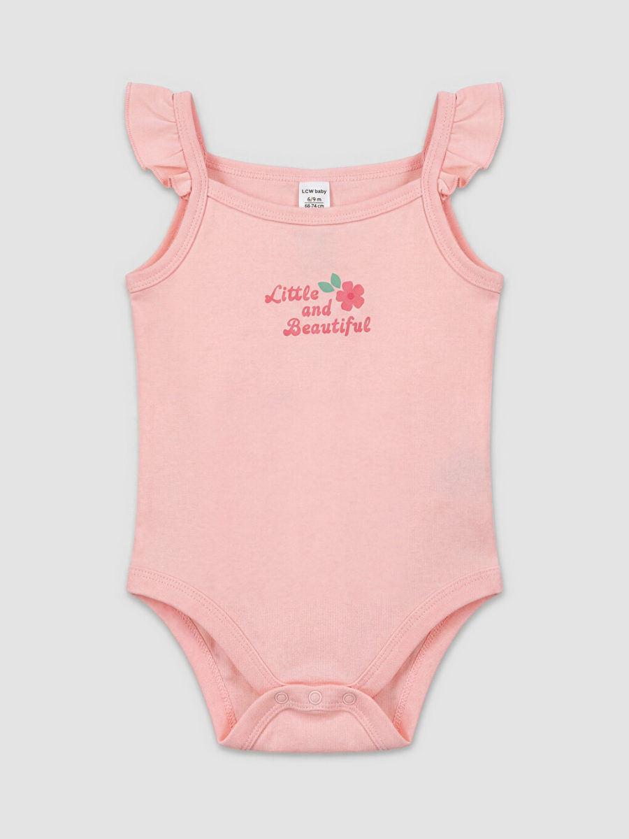 Floral Snap-Fastening Bodysuit and Shorts