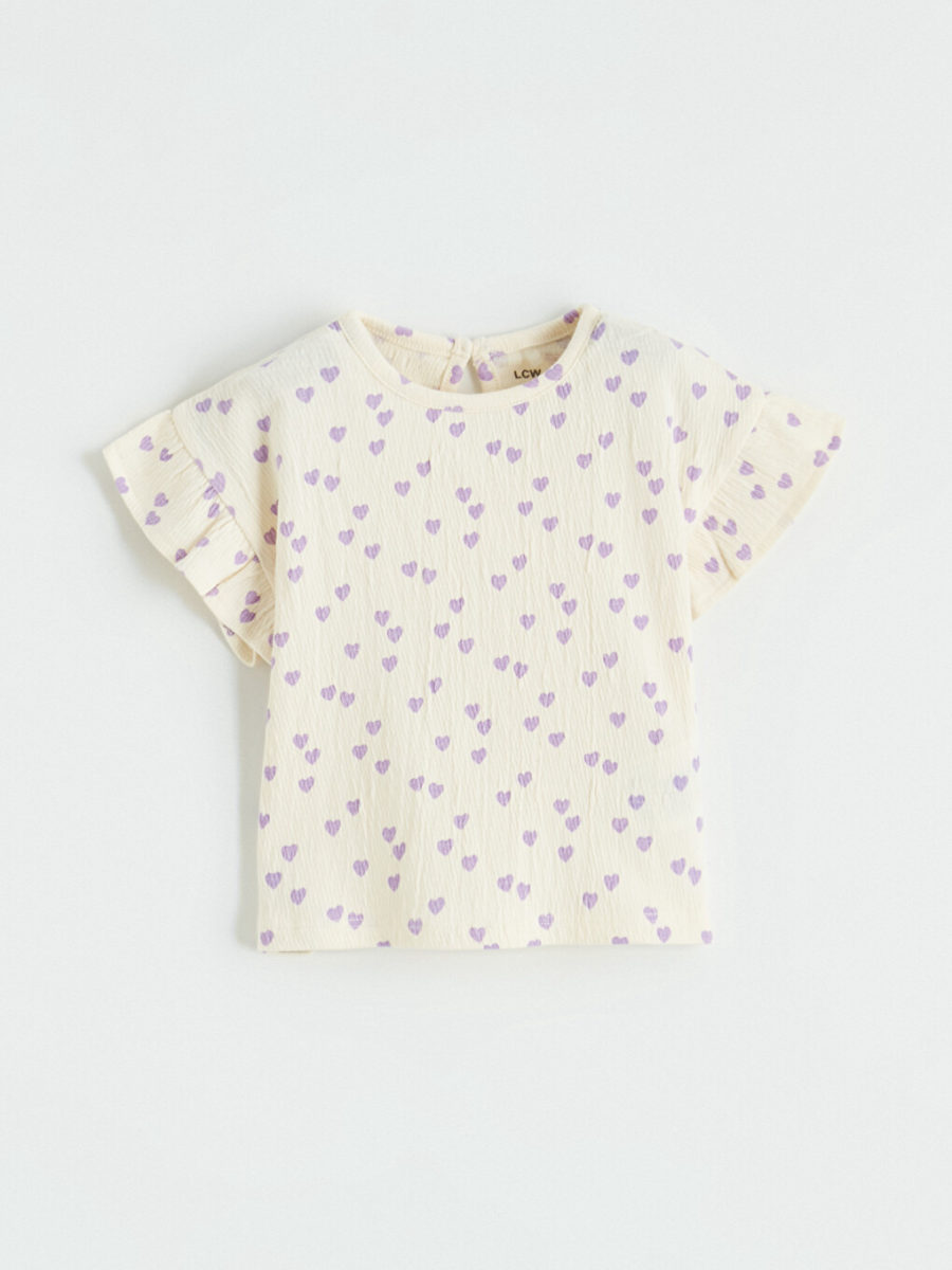 Heart Pattern Top and Shorts