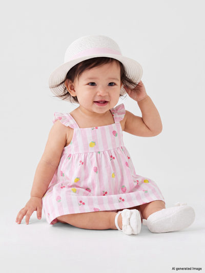 Square Neck Ruffle Dress