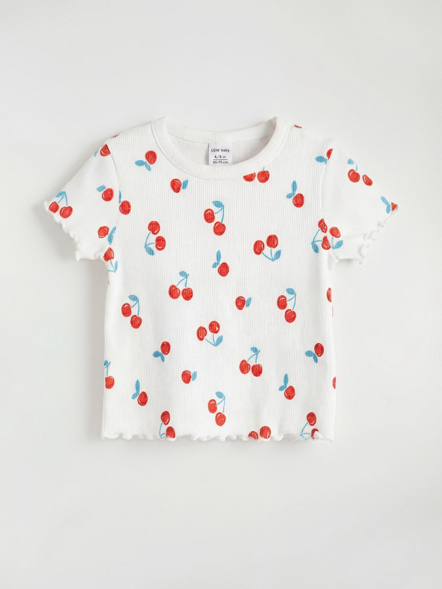 Cherry Print Shorts Set