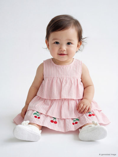 Cherry Embroidered Dress
