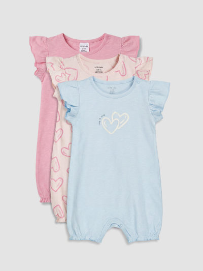 Ruffle Jumpsuit 3-Pack