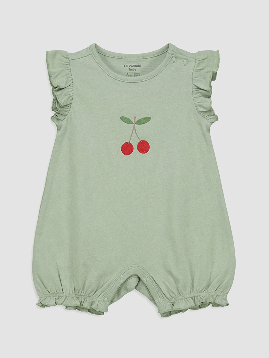 Ruffled Cotton Bodysuit Three-Pack