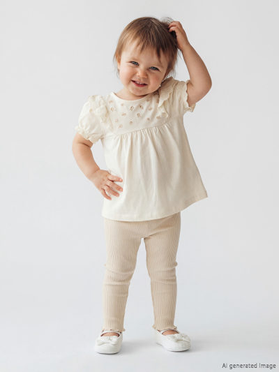 Ruffled T-Shirt and Leggings