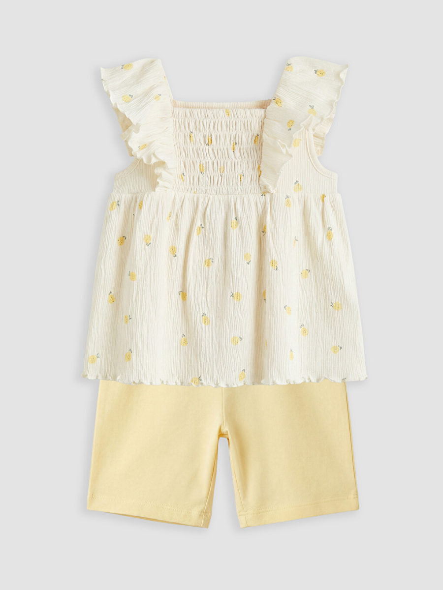 Lemon Pattern Two-Piece Set