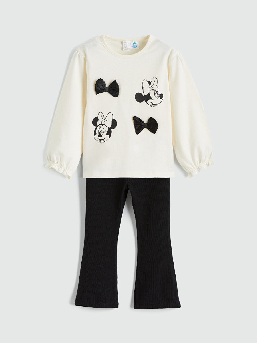 Minnie Mouse Print Blouse and Leggings