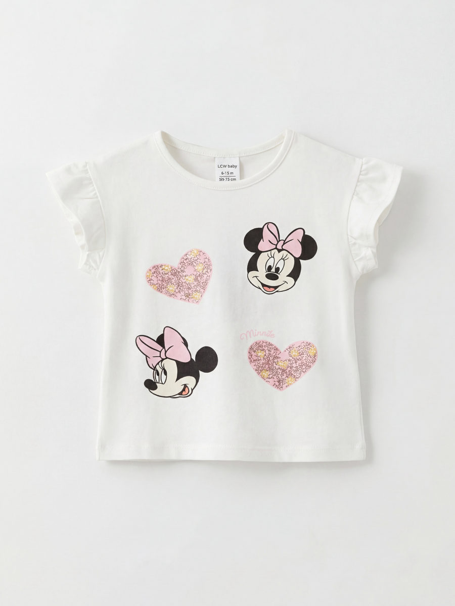Minnie Mouse Print T-Shirt and Shorts