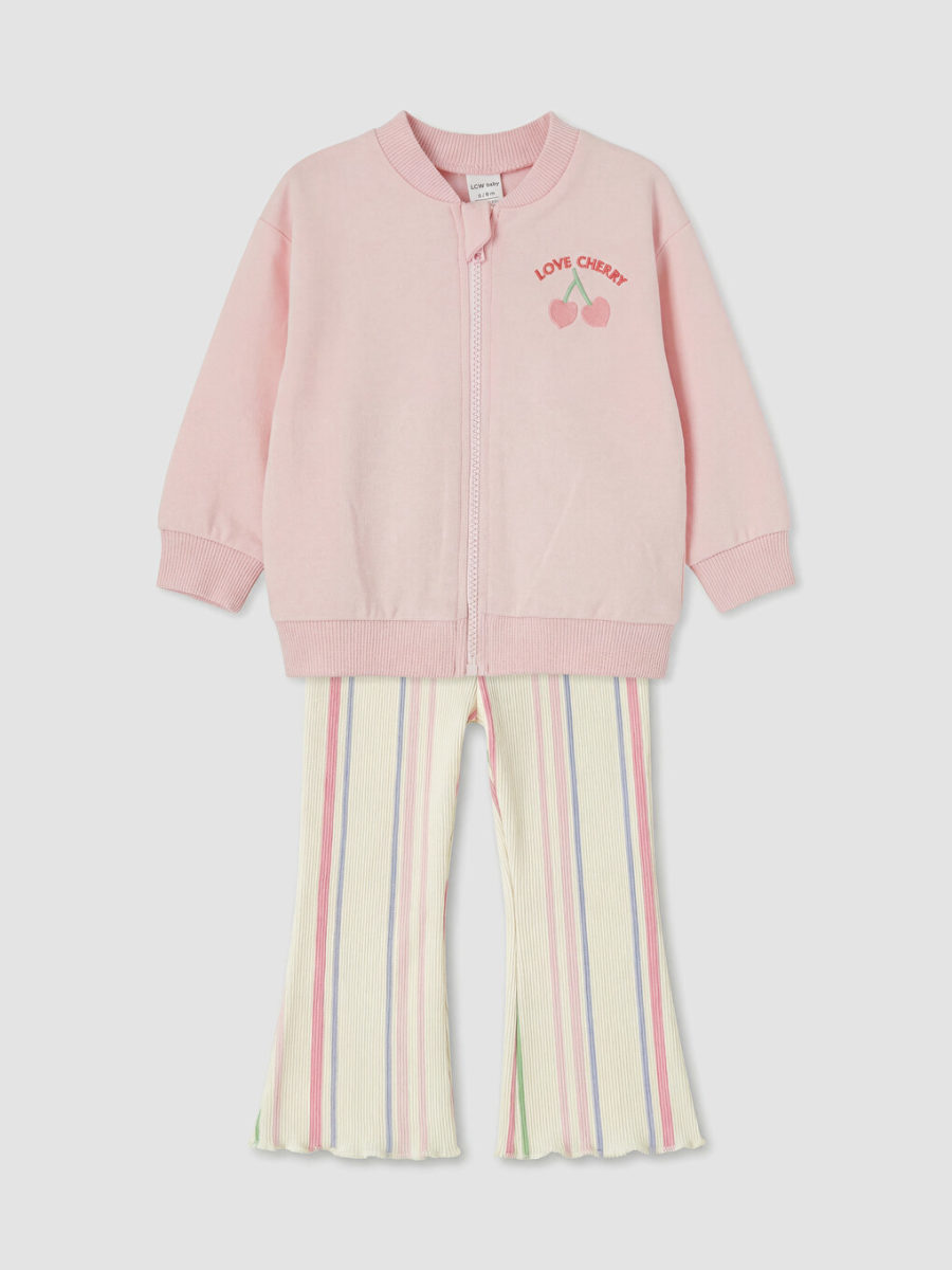 Embroidered Two-Piece Set