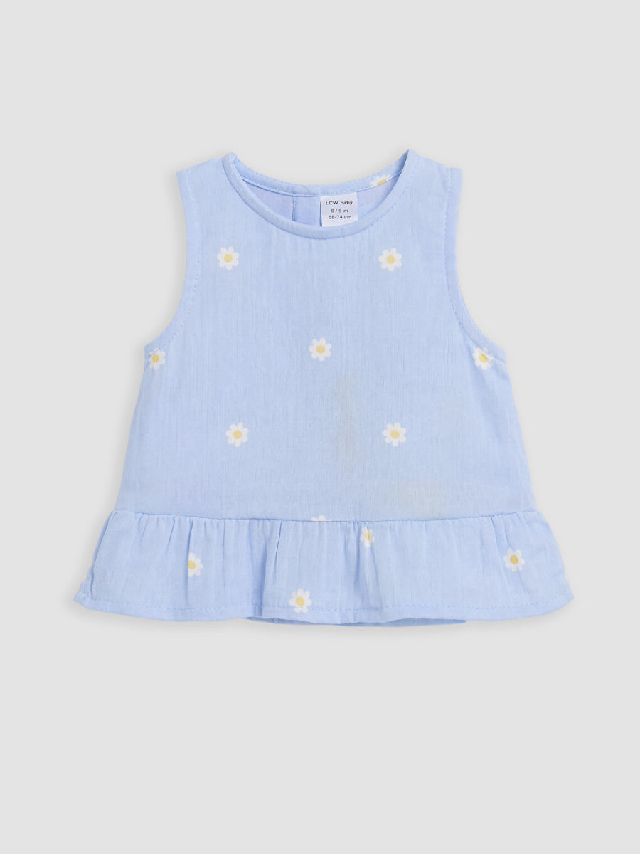 Daisy Embroidered Muslin Shorts Set
