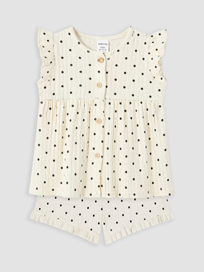 Polka Dot Shorts Set