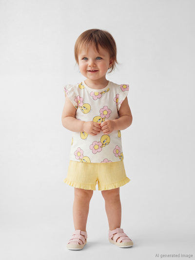 Tweety Print Shorts and Top