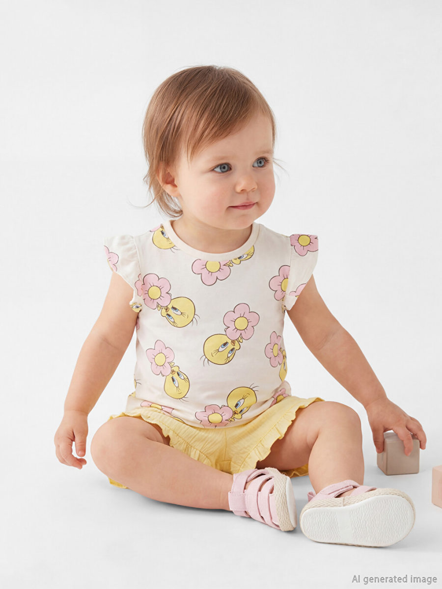 Tweety Print Shorts and Top
