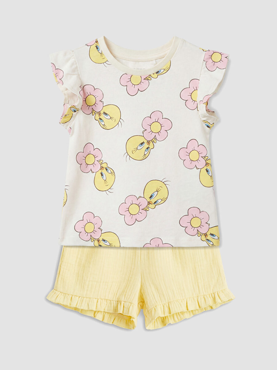 Tweety Print Shorts and Top